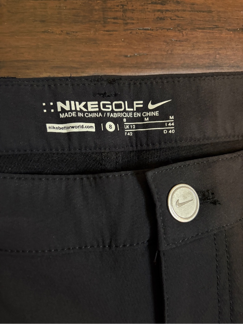 Nike women’s Black Straight-Leg Golf Pants Classic outdoor sporty athletic chic - Picture 3 of 7